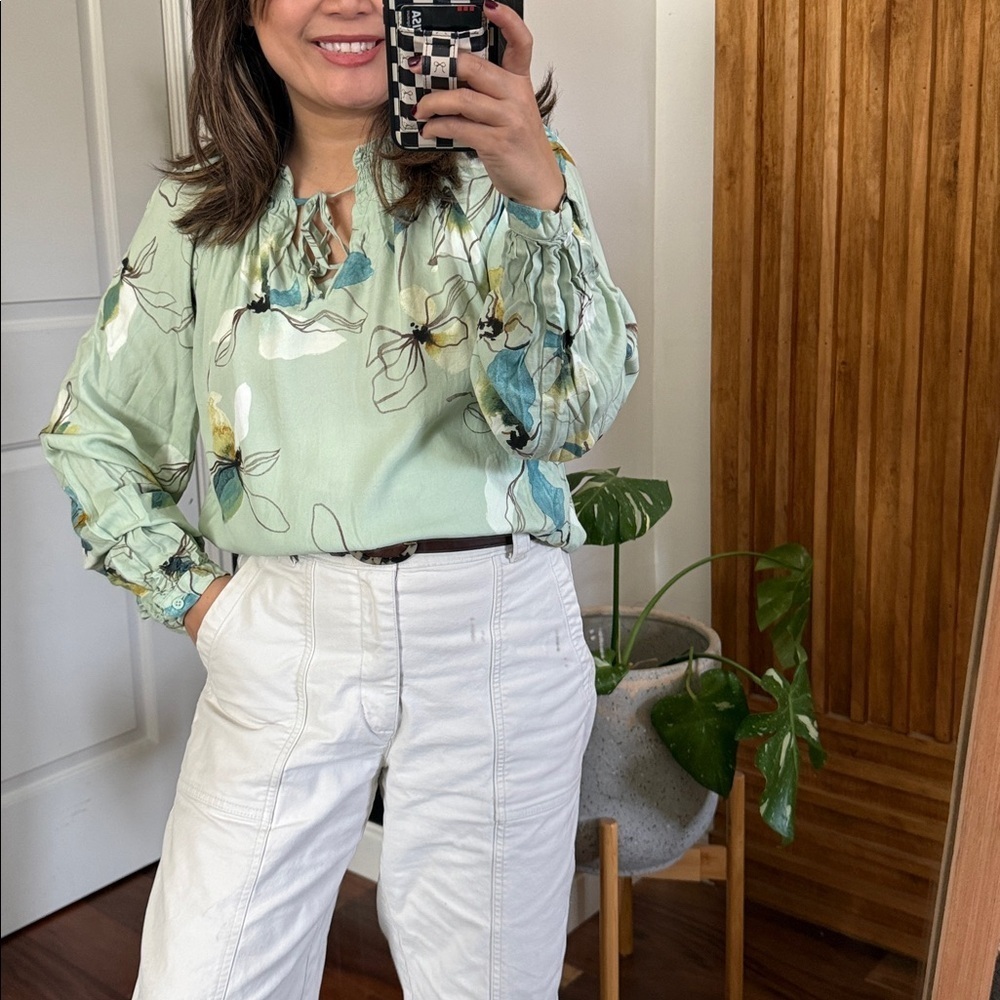 Target A New Day- Floral Rayon Blouse. Sz S